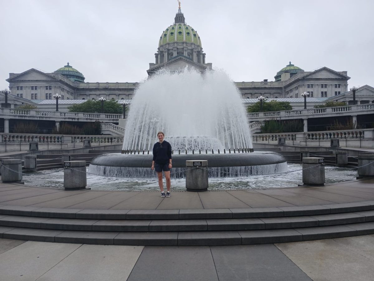 Leah visits the Pa capitol building with her host family. After coming to America she is eager to see and visit American culture and sites. 