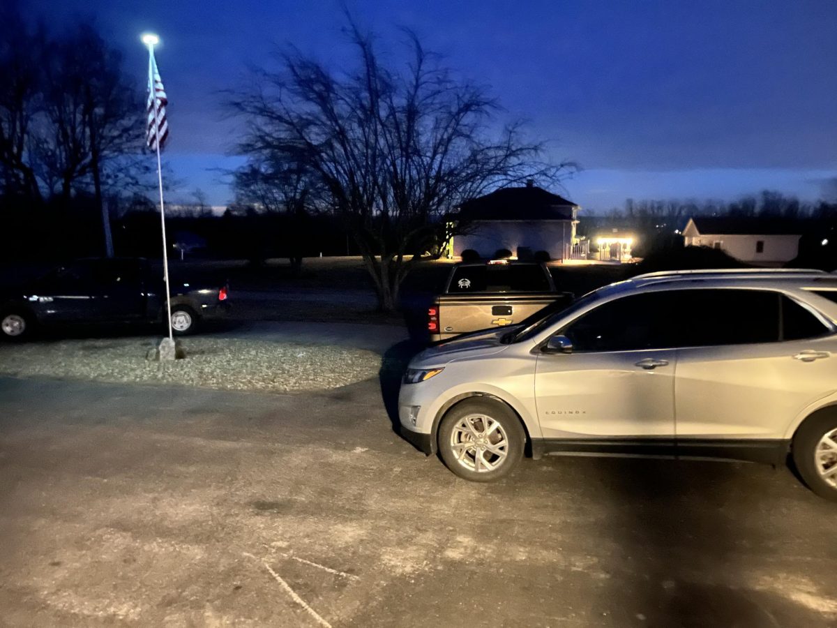 Eli Reeder, Big Spring High School alumni, parks the car at the house.